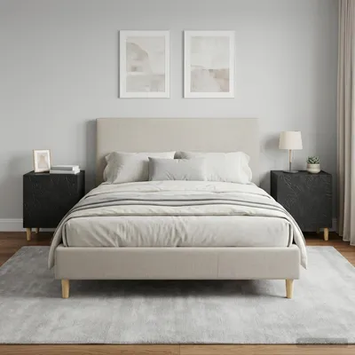 Immagine prodotto di vidaXL Tavolino da notte, 2 pezzi, nero, 43 x 34,5 x 50 cm, materiale composito in legno
