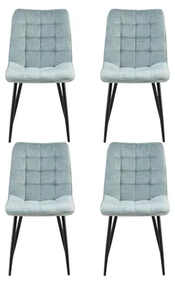 Produktbild von 4er-Set Esszimmerstühle Lucille - Hellblau