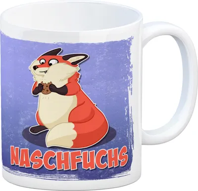 Produktbild von Naschfuchs Kaffeebecher mit lustigem Fuchs Motiv