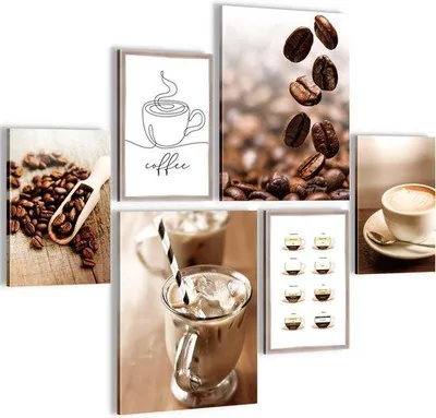 Produktbild von Unyqoos® Wandbild-Set auf Vlies 110 g/m² – auf MDF (ca. 7 mm) montiert, aufhängfertig mit Sägezahnaufhängern, kein Rahmen nötig, lichtechte Farben für Küche & Esszimmer