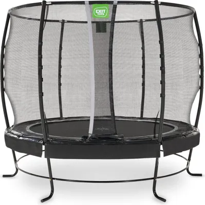 Image de EXIT Lotus Premium Trampoline ø305cm – Sur pieds – Rond – Trampoline de Jardin – Noir