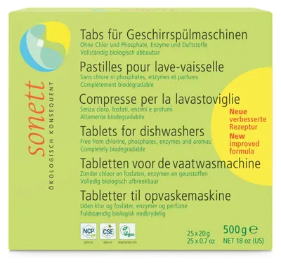 Obrázek produktu pro Sonett Tabs für Geschirrspülmaschine 1 Packung 500g 25 Stück