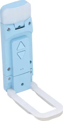 Imagen del producto de Lámpara de lectura LED, fabricada en ABS, con alimentación USB, diseño plegable, ideal para proteger la vista, pequeña y portátil. Incluye marcador. Color: azul. Ideal para usar en la cama o en el coche