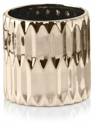 Produktbild von Polnix Übertopf Keramik Gold 13 x 14 cm
