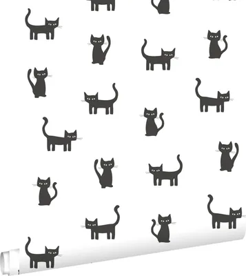 Zdjęcie produktu dla ESTAhome Tapeta kocięta czarnymIbiałym 53 cm x 10.05 m