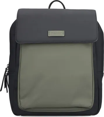 Produktbild von Rieker Damen Rucksack Magnetverschluss Cityrucksack Überschlag H1649, Farbe:Schwarz