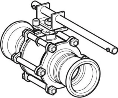 Produktbild von Geberit 92109 Mapress Kugelhahn NPW, mit Bet.-Hebel
