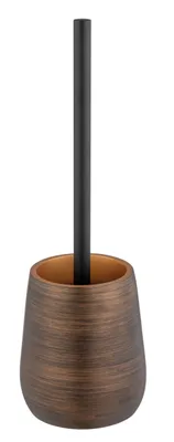 Produktbild von WENKO Klobürste Toilettenbürste WC Garnitur Bürstengarnitur Halter PALENA bronze