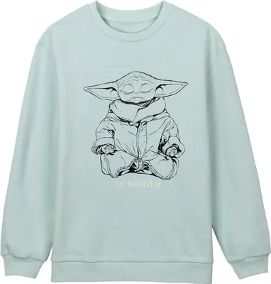 Immagine prodotto di Maglia da donna senza cappuccio The Mandalorian verde - XS