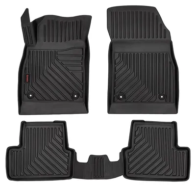 Produktbild von Gummi-Fußmatten für Opel Astra J 2009-2015 (Schrägheck/Limousine/Kombi) – 4-tlg, Schwarz, passgenau