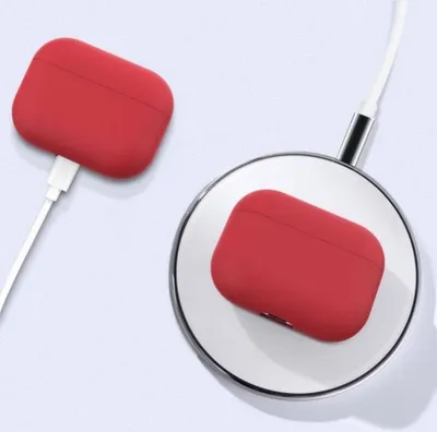 Obrázok produktu pre Silikónové puzdro – vhodné pre AirPods Pro – vínová farba