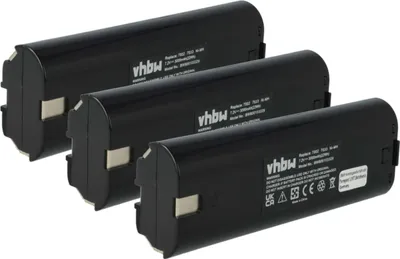Produktbild von vhbw 3x Akku Ersatz für Einhell 91011 für Werkzeug (3000 mAh, NiMH, 7,2 V)