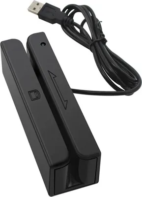 Produktbild von 3-Spur-Magnetstreifenkartenleser, Kartenlesegeraet, Magnetstreifen-USB-Kartenleser, Mini-Smartcard-Leser fuer Bank-/Anfrage-/POS-Systeme