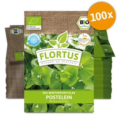 Produktbild von Winterportulak Postelein (100 Tütchen) |  Portulaksamen von FLORTUS