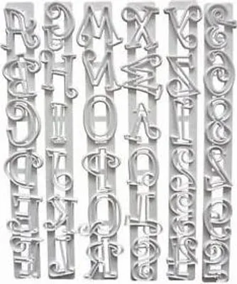 Produktbild von Buchstaben- und Zahlenausstecher für Zuckerpaste