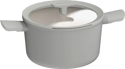 Produktbild von Balance Bratpfanne, hoch, Antihaft, 24 cm, 5,5 L, Moonmist, Recyceltes Aluminium - BergHOFF | Leo Line