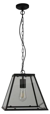 Obrázek produktu pro Závěsné svítidlo, výškově nastavitelné, matná černá, H 150 cm