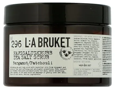Productafbeelding van L:A BRUKET Cleansing, Peeling met zeewier, Bergamot/Patchouli (420 g)