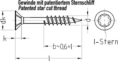 Zdjęcie produktu dla JD Plus śruba uniwersalna z łbem stożkowym w. I-star 4x30 mm ocynkowana 200 szt