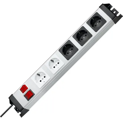 Produktbild von Kopp Steckdosenleiste Powerversal 2+3fach 2xSchalter