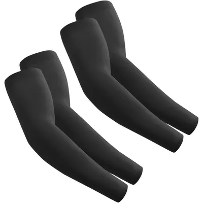 Produktbild von Armstulpen Sport Ärmel für Damen Herren 2 Paar Schwarz