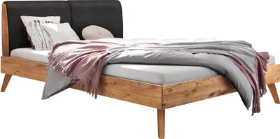 Produktbild von HASENA Bett Simone 25 Wildeiche natur Polsterkopfteil smoke 140x200