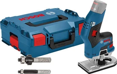 Produktbild von Bosch Akku-Kantenfräse GKF 12V-8 Solo inkl. 2x Fräser in L-Boxx