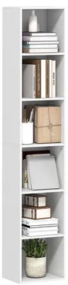 Immagine prodotto di HOMCOM Libreria a 6 Ripiani, Scaffale Autoportante per Soggiorno