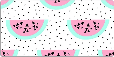 Produktbild von Schreibtischmatte Tischunterlage 120x60 cm Mauspad - Wassermelonen und Punkte