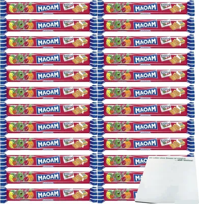 Produktbild von Maoam Bloxx 5 Geschmackssorten 24er Pack (120x22g Packung) + usy Block