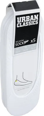 Obrázek produktu pro Ponožky Urban Classics Invisible Socks 5-Pack white - 43–46