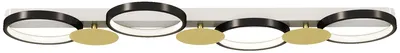 Zdjęcie produktu dla HOMCOM Lampa sufitowa LED 38 W, 1500 lm, 3000 K–6500 K, z 4 żarówkami