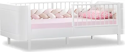 Immagine prodotto di Letto elegante per bambini, bianco, ideale per la cameretta, realizzato in legno