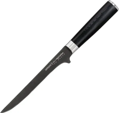 Obrázek produktu pro Samura MO-V 6,5" vykosťovací nůž - špičkový kuchyňský nůž z japonské oceli pro přesné filetování a ořezávání masa