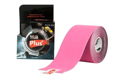 Produktbild von Nasara Plus Tape 5cm x 5m : pink Farbe: pink