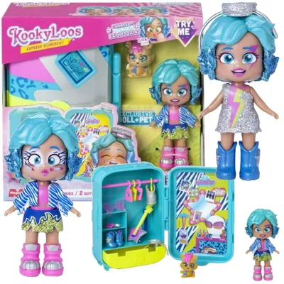 Produktbild von KookyLoos Koffer Suzie Mini-Puppe Mini-Figur Haustier Magic Box