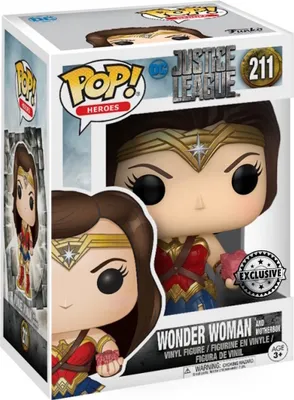 Produktbild von DC Justice League - Wonder Woman and Motherbox 211 Exclusive - Funko Pop! Vinyl Figur