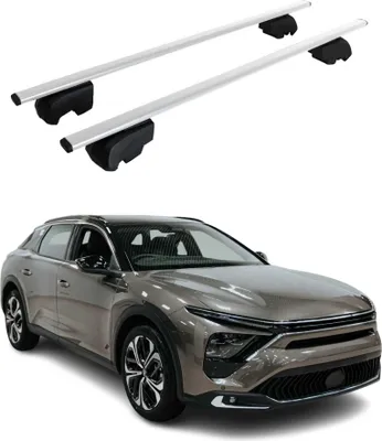 Image de Barres de toit Transversales pour Citroen C5 X I 2022-2025 Gris 2 pcs ABE
