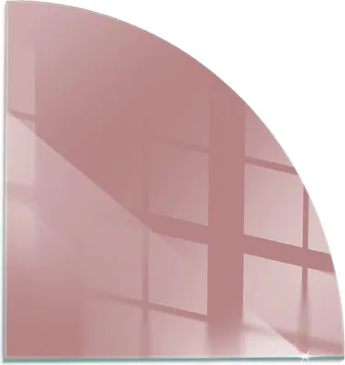 Produktbild von Rosa Farbe – Glasbodenplatte für – Kaminofen – Kaminplatte Glas – Schutzglas – Funkenschutzplatte –Glasbodenplatte Feuerfeste – Hitzeschutzplatte – Bodenschutz aus Glas – 1/4 100x100 cm
