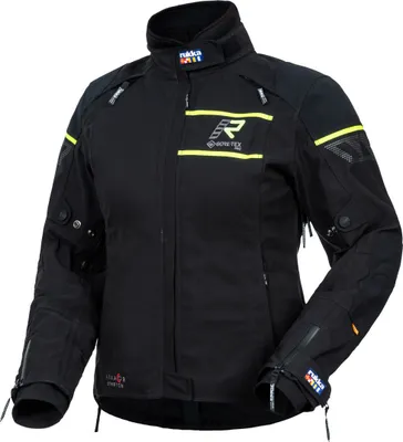 Produktbild von Rukka Raptorina GTX Damen Motorrad Textiljacke, schwarz/gelb, 38
