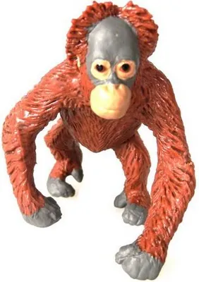 Immagine prodotto di A - Figurina cucciolo di orango 6,5 cm