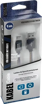 Produktbild von Multi USB Ladekabel 1m USB-C Switch, PS-5, XBSX