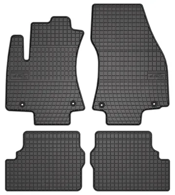 Obrázek produktu pro Gumové autokoberce pro na míru pro Opel Zafira A (1999-2005, minivan) černé, sada 4 ks, s úchyty