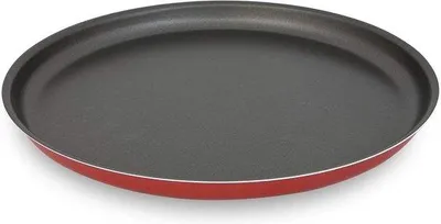 Produktbild von Famanu Pizzapfanne Aluminium mit Antihaftbeschichtung - Durchmesser 30 cm - Rot