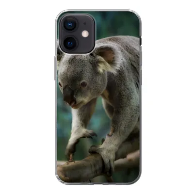 Produktbild von MuchoWow® Handyhülle Schutzhülle Hülle für iPhone 12 Koala - Baum - Klettern - Kinder - Jungen - Mädchen Silikon Softcase Handy Hülle - Schutzhülle