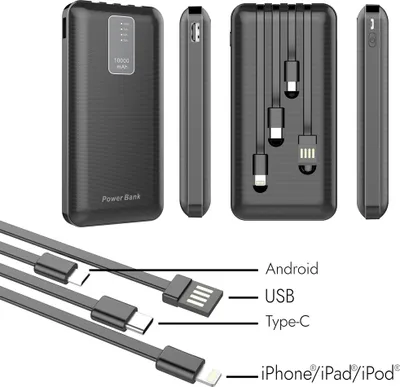 Image de Batterie De Secours 4 En 1 10000 Mah