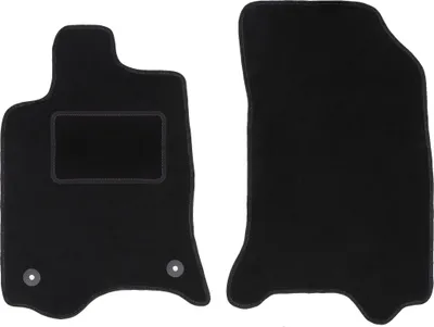 Image de Tapis de sol avant velours sur-mesure pour Renault Laguna II (2001-2007, break, liftback) noir, jeu 2 pièces, fixations - STANDRAD