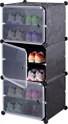 Produktbild von Pola modularer Kleiderschrank Schuhschrank schwarz