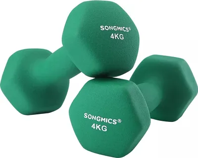 Zdjęcie produktu dla Zestaw hantli In And OutdoorMatch Sem - 2x4kg - Trening siłowy - Dom - Biuro - Siłownia - Zielony