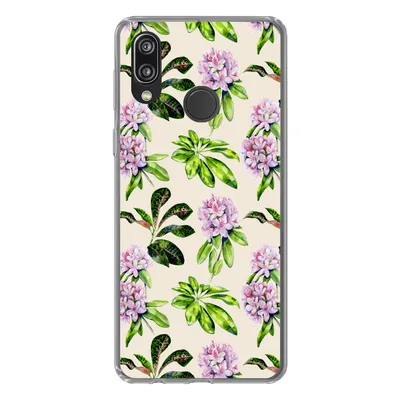 Produktbild von MuchoWow® Handyhülle Schutzhülle Hülle für Huawei P20 Lite (2020) Hortensien - Pflanzen - Muster Silikon Softcase Handy Hülle - Kartenhalter
